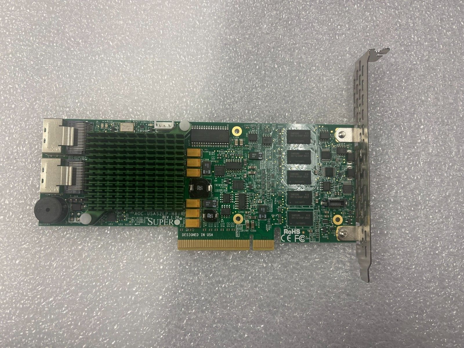 Supermicro AOC-USAS2LP-H8iR UIO 512MB 8-Port Internal SAS2 6Gbps RAID Controller