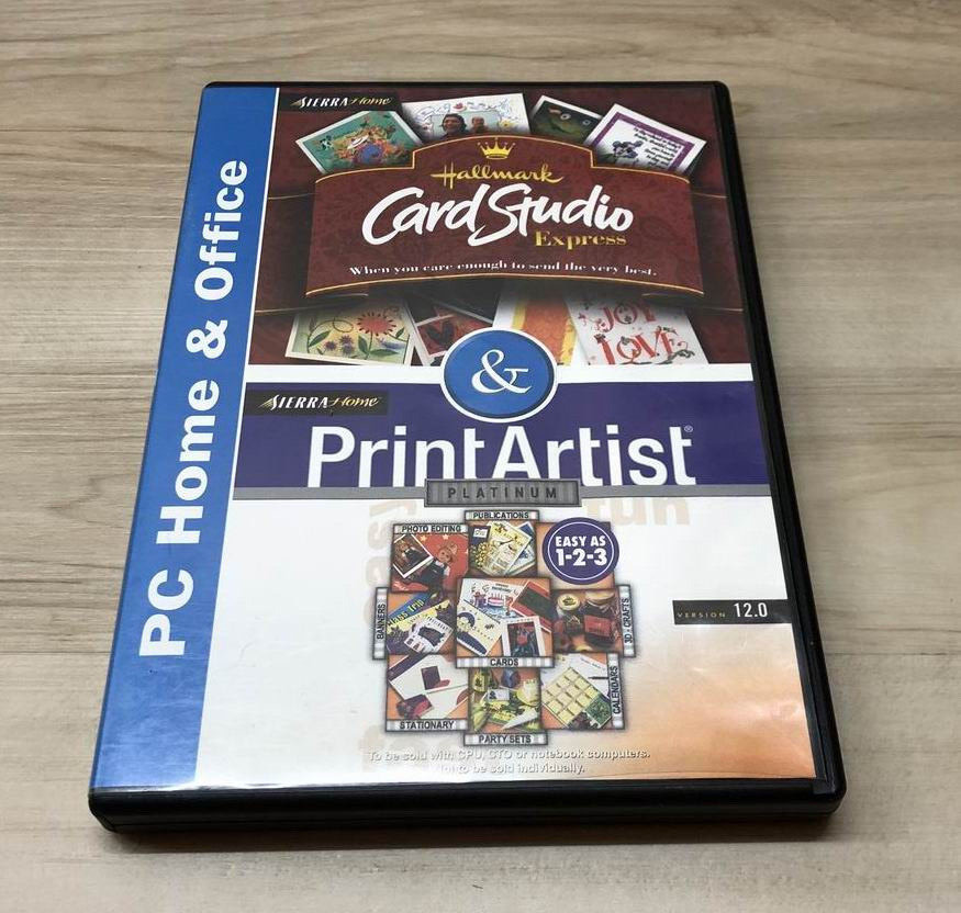 Hallmark Card Studio Express & Print Artist Platinum Combo For PC WIN 95/98