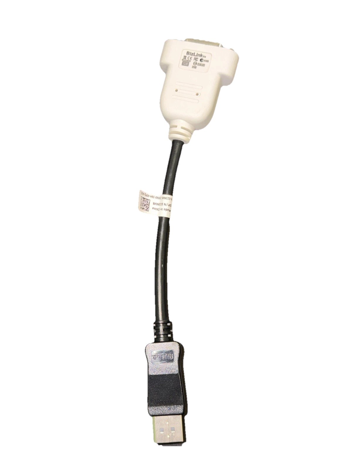Dell BizLink DisplayPort DP to DVI DVI-D Video Adapter Part 023NVR