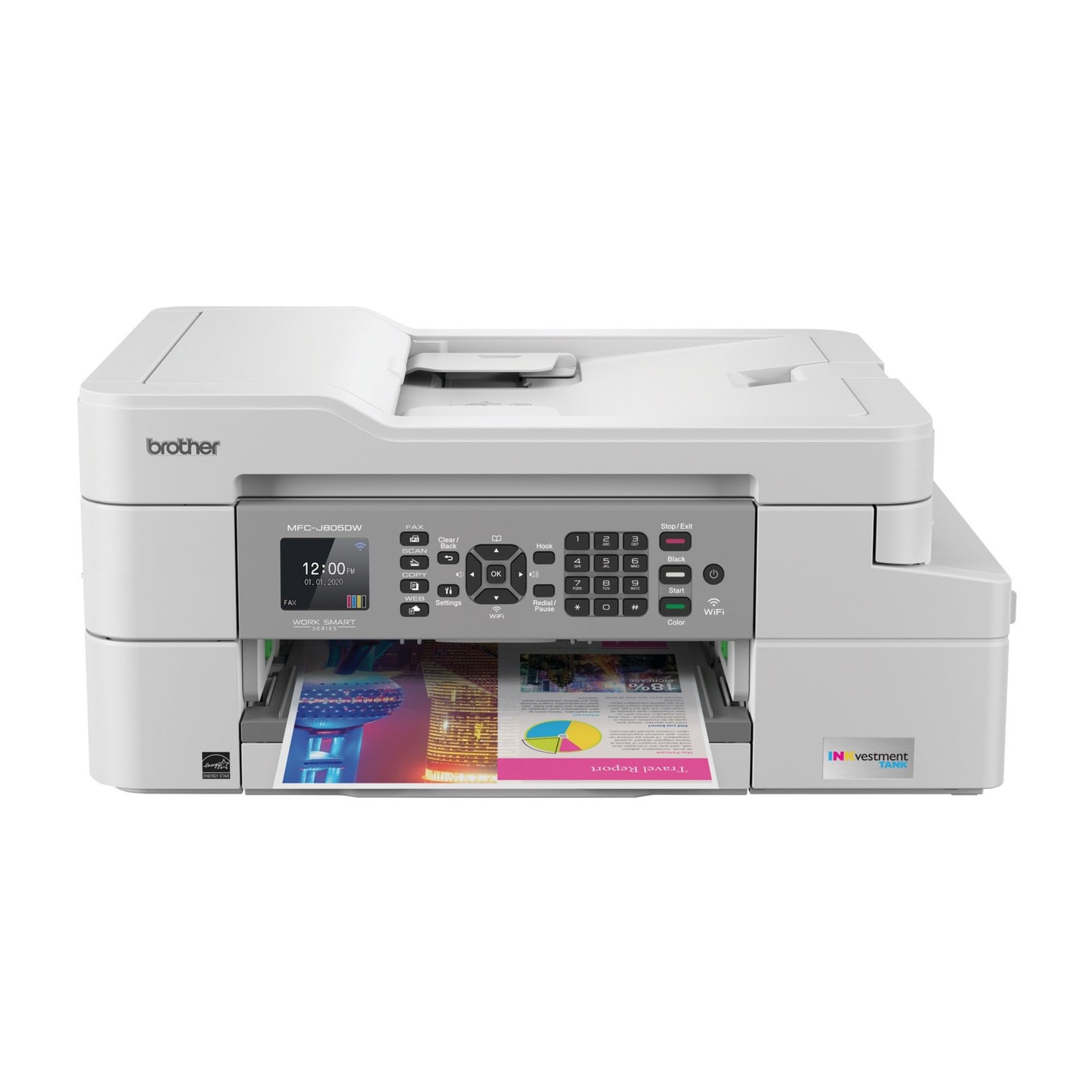 Brother MFC-J805DW INKvestmentTank Color Inkjet All-in-One Printer Mobile Device
