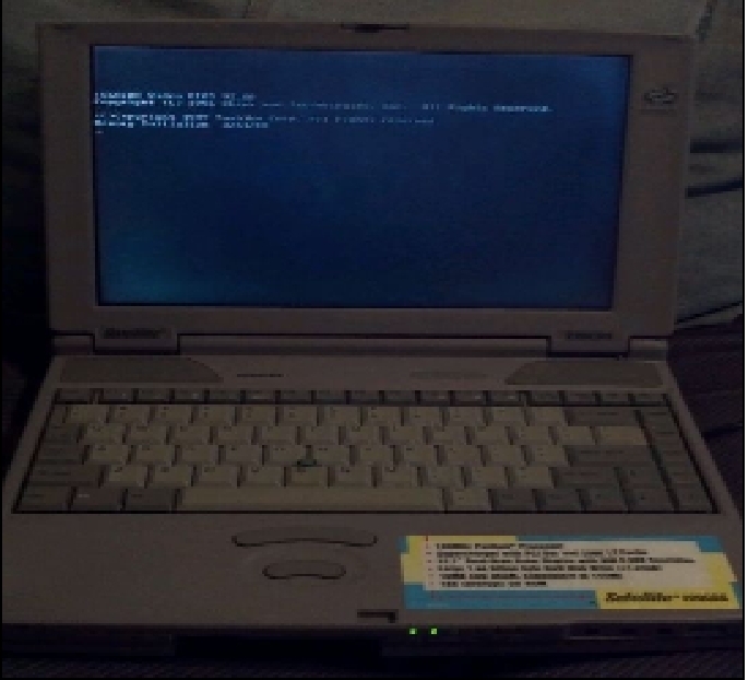 Toshiba Satellite 220CDS Pentium 133mhz 32mb 12.1 screen no HDD - working