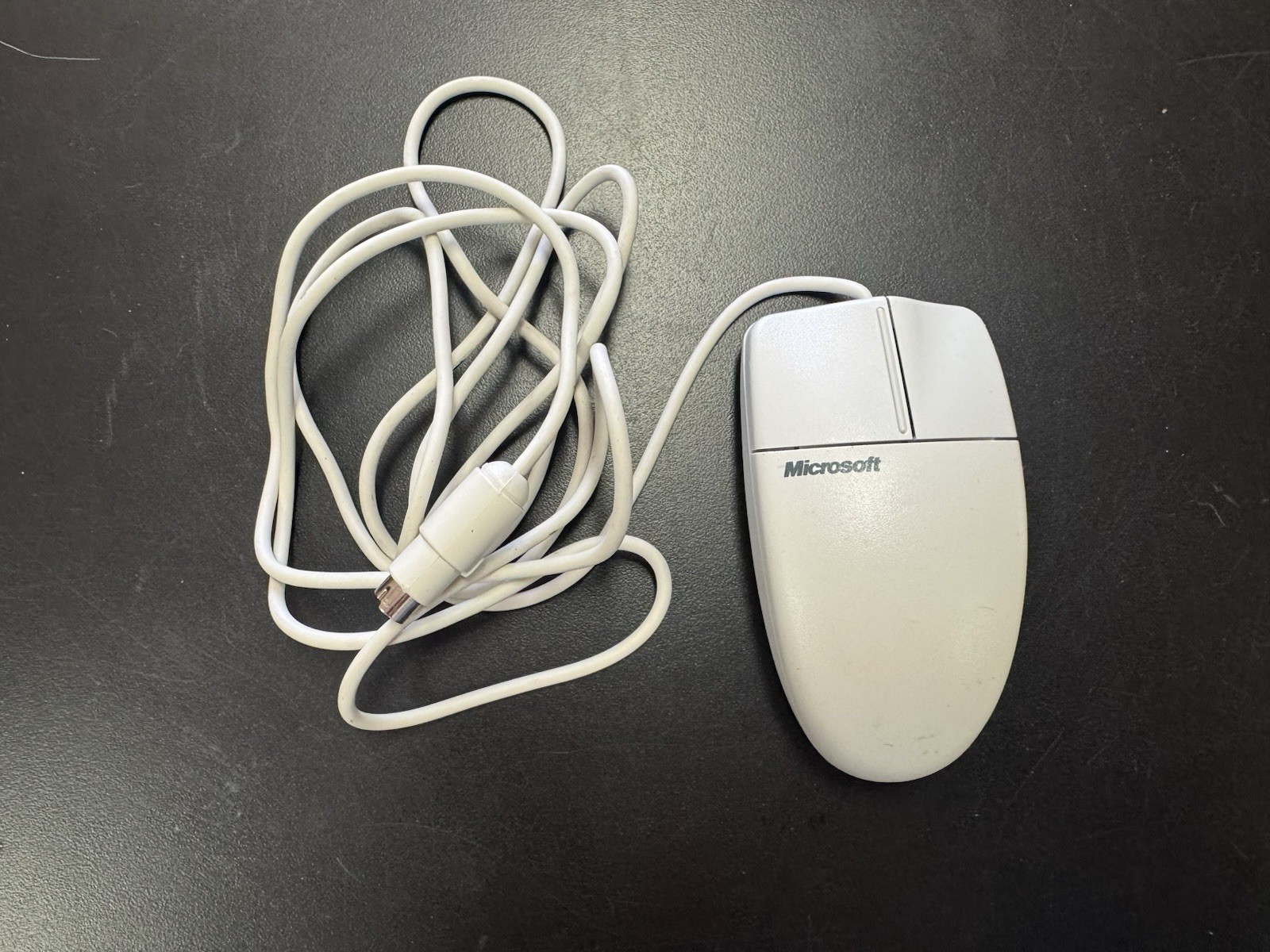 Vintage ca 1996 Microsoft Basic Mouse Trackball PS/2 X03-69945