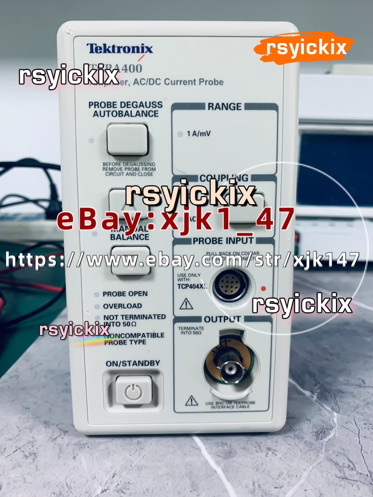 1PCS used working Tektronix TCPA400 Current amplifier via FedEx or UPS