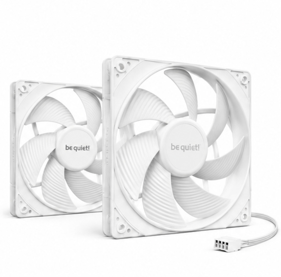 2 pack be quiet SILENT WINGS PRO 4 - 140mm PWM White(BL119) Brand New