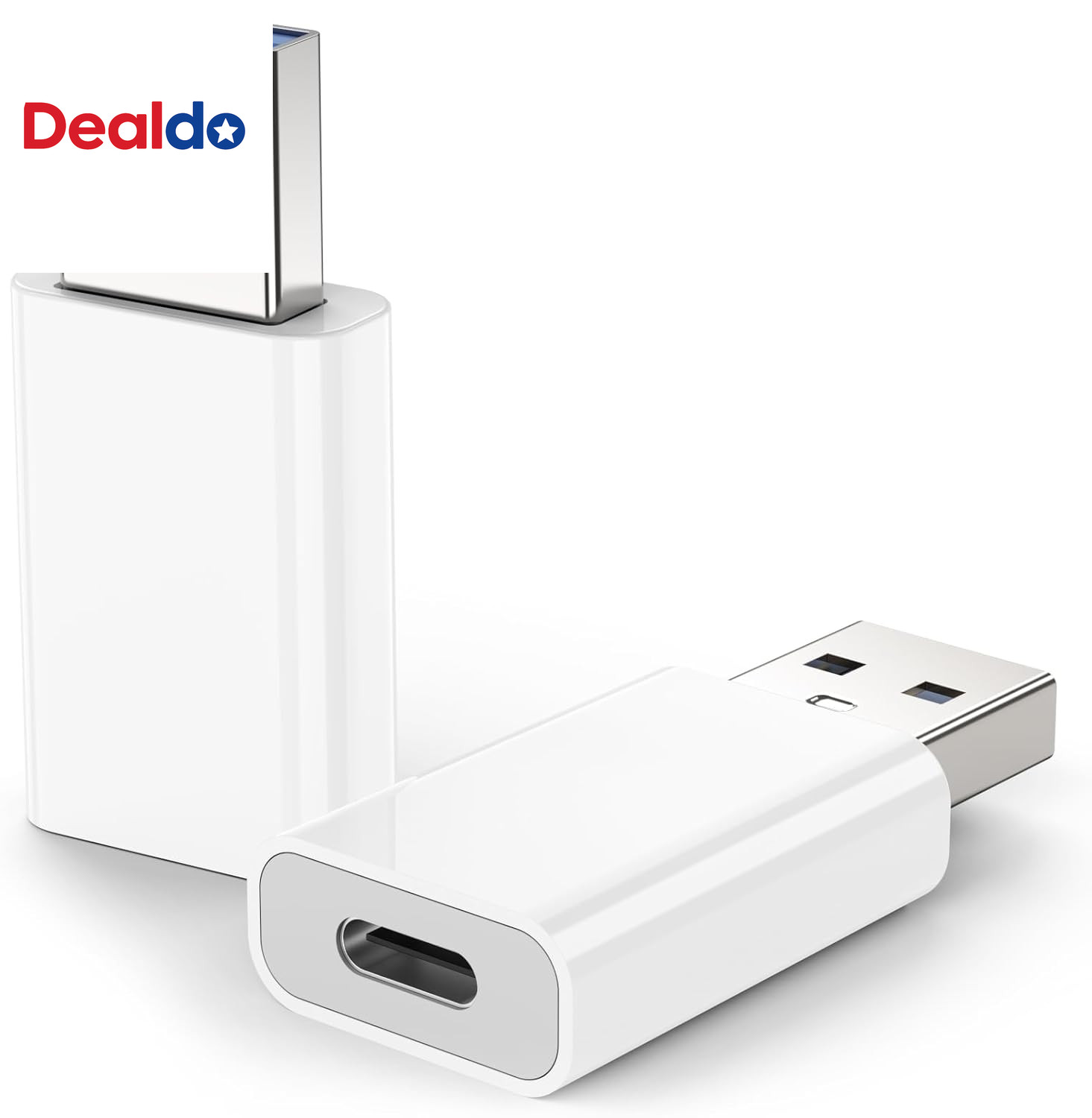 USB to USB C Adapter 2 Pack, USB C to USB Adapter, USB to C Adapter Compatible f