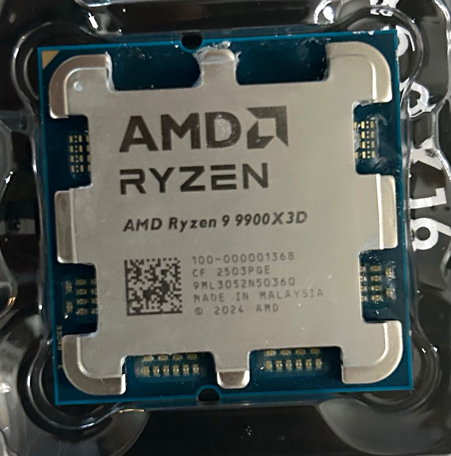AMD Ryzen 9 9900X3D 12-Core 4.4GHz Socket AM5 CPU 12MB L2 128MB L3