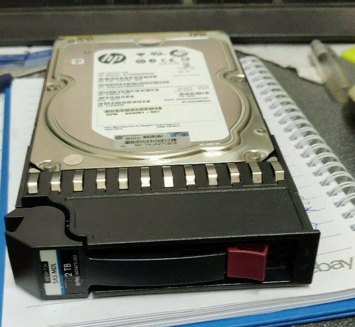 HP 605475-001 604081-001 719770-002 6G DP 7.2K 2TB P2000 SAS MDL Hard Disk Drive