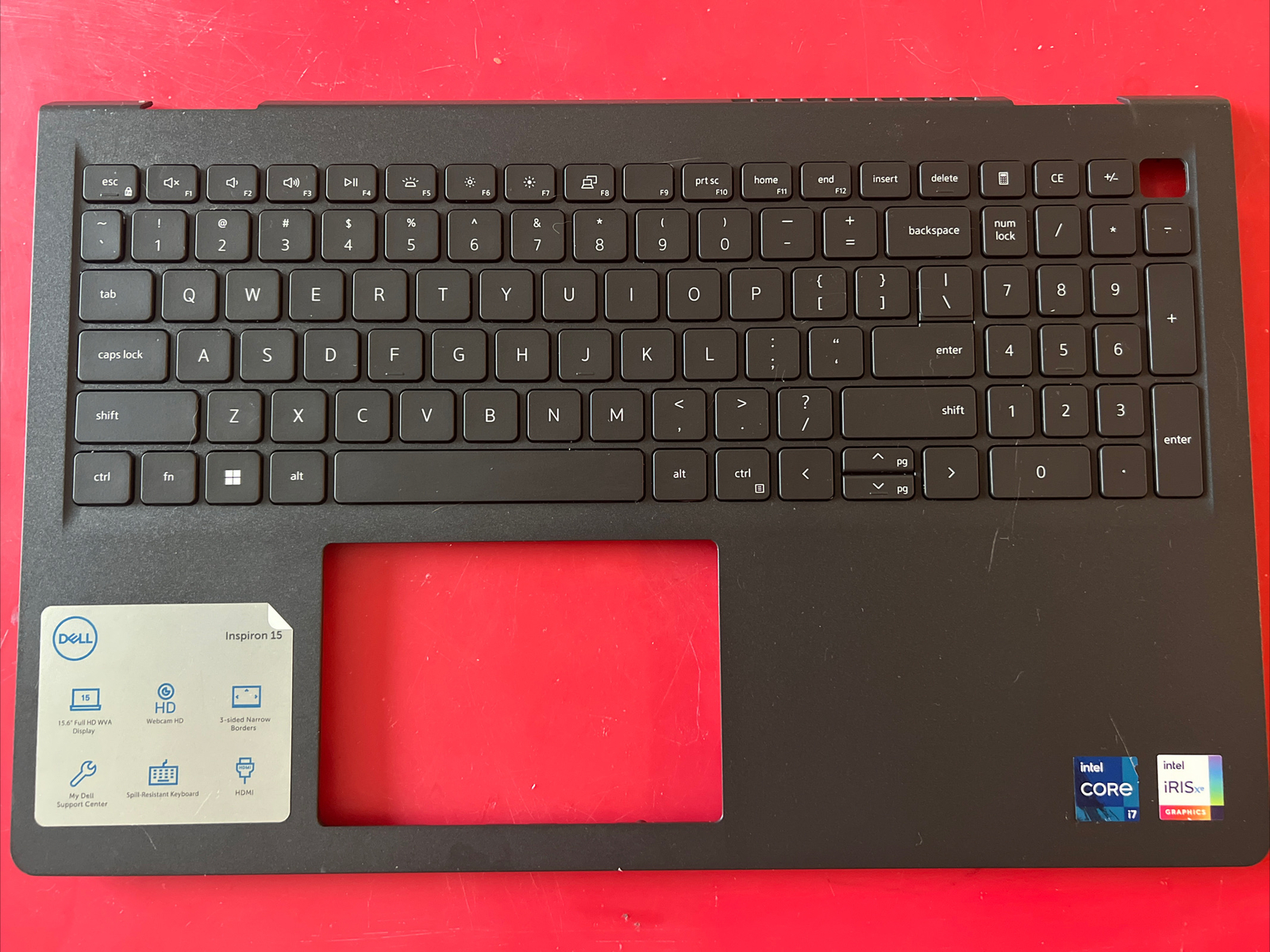 Dell Inspiron 3520 Palmrest with Keyboard  418CV 0418CV S10