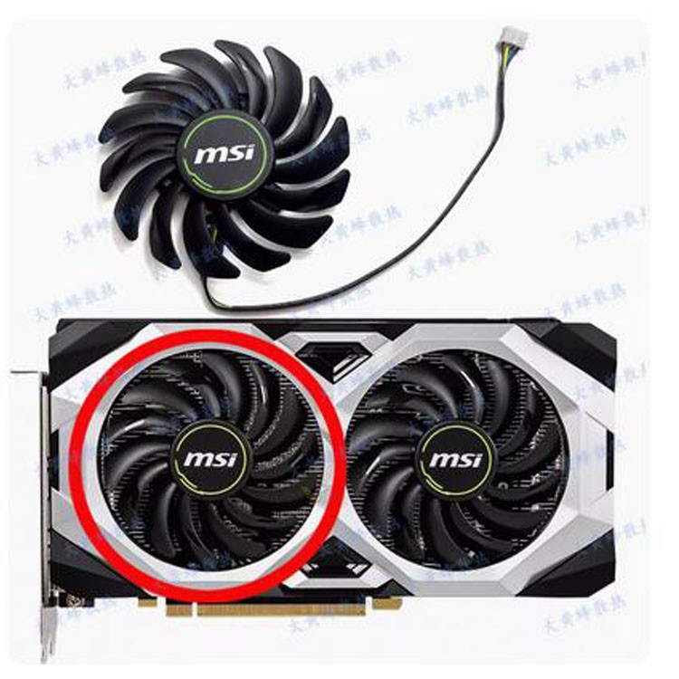 Cooling Fan for MSI RTX2060 SUPER 8GB VENTUS Graphics Card Fan PLD09210S12HH ==