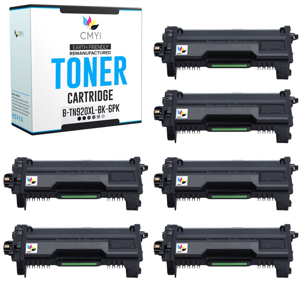 6-Pack Compatible CMYi TN920XL Printer Toner fits Brother MFC-L5710DN L5710DW