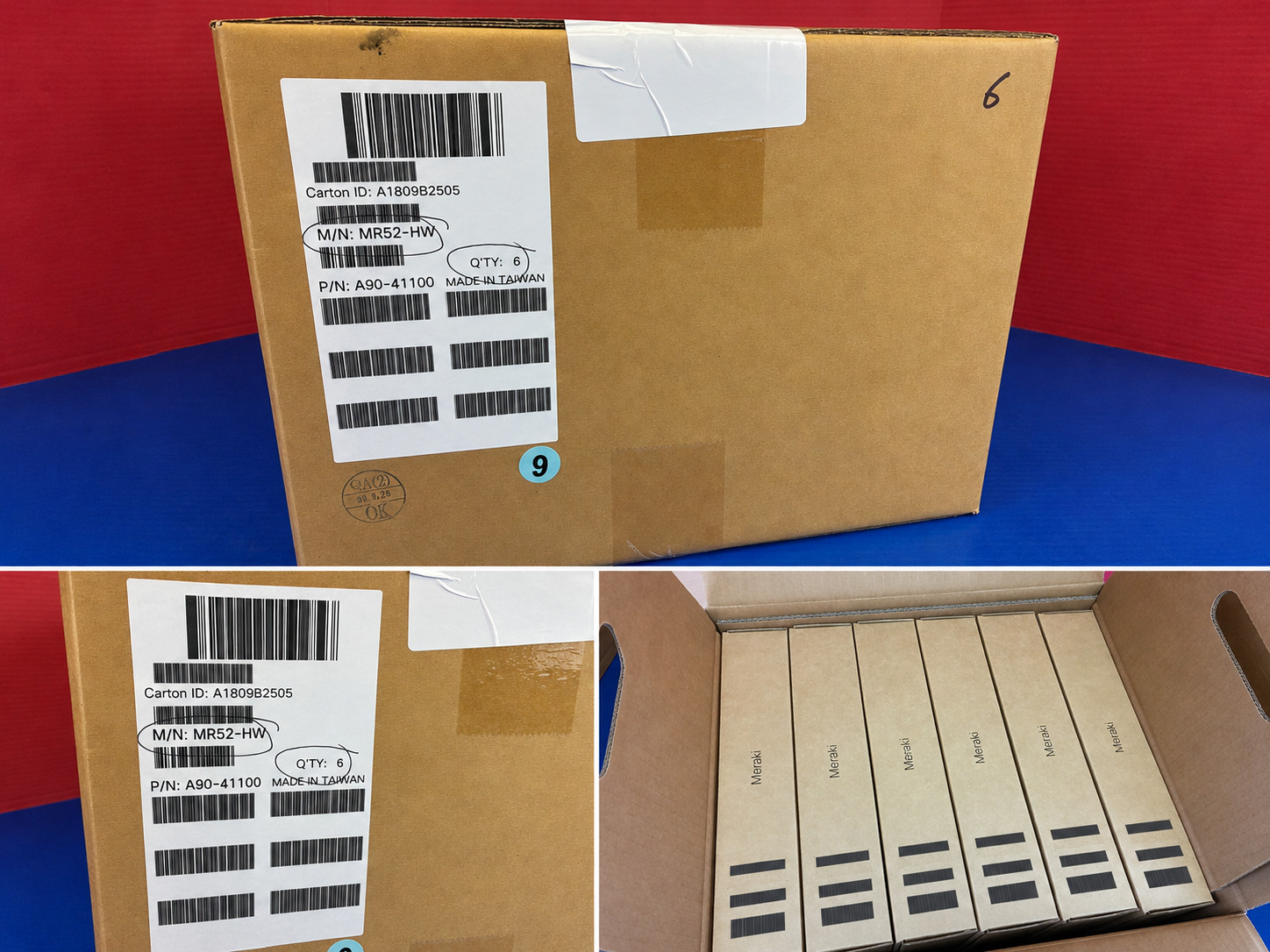 Box of 6 - Cisco Meraki MR52-HW Dual-Band Wave2 Indoor Wireless Access Point NEW