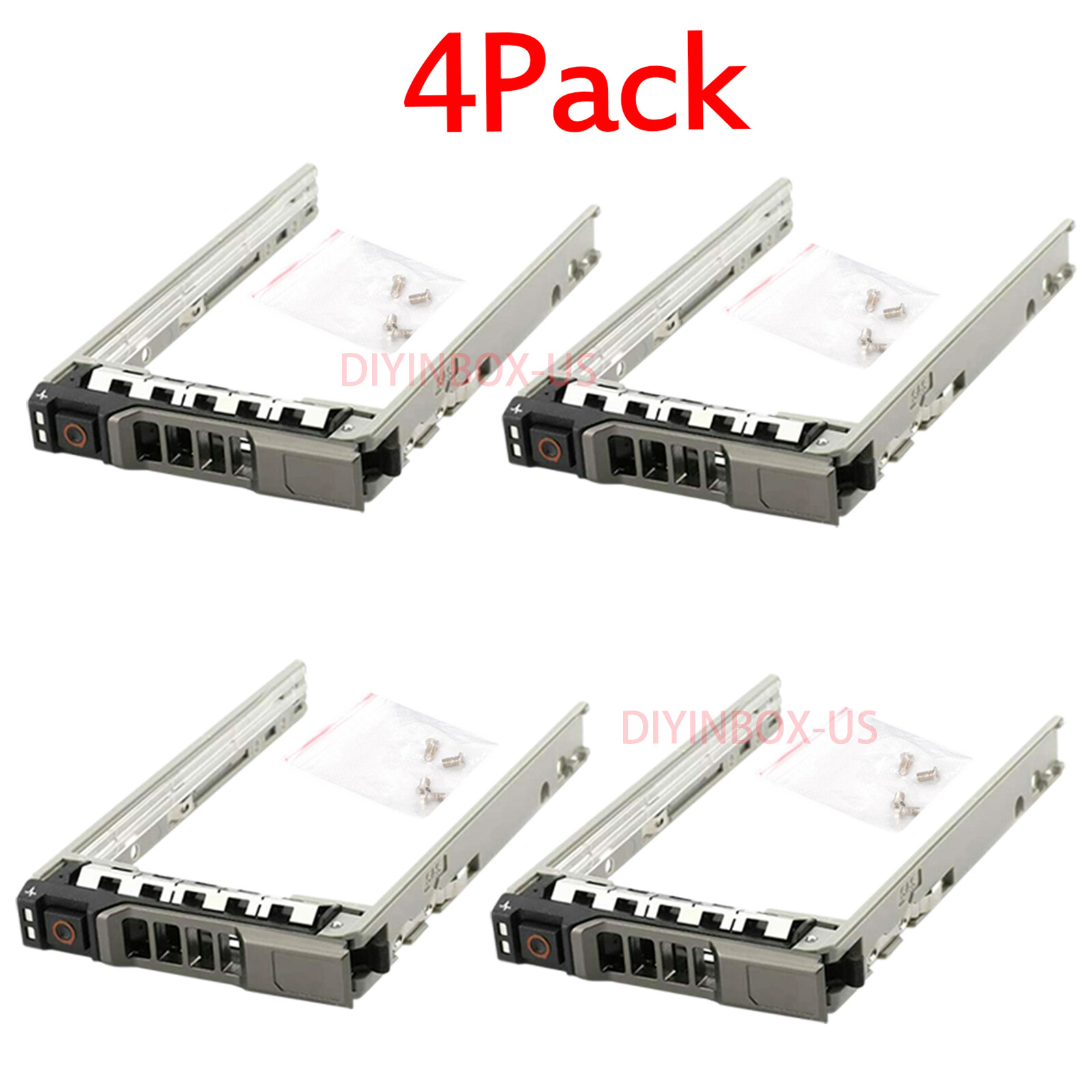 4 Pack 2.5" SAS/SATA Hard Drive Caddy Tray for Dell PowerEdge T630 US Ship