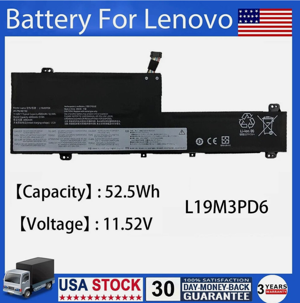 L19M3PD6 L19L3PD6 Battery For Lenovo IdeaPad Flex 5-14ARE05 5-15IIL05 5-14IIL05