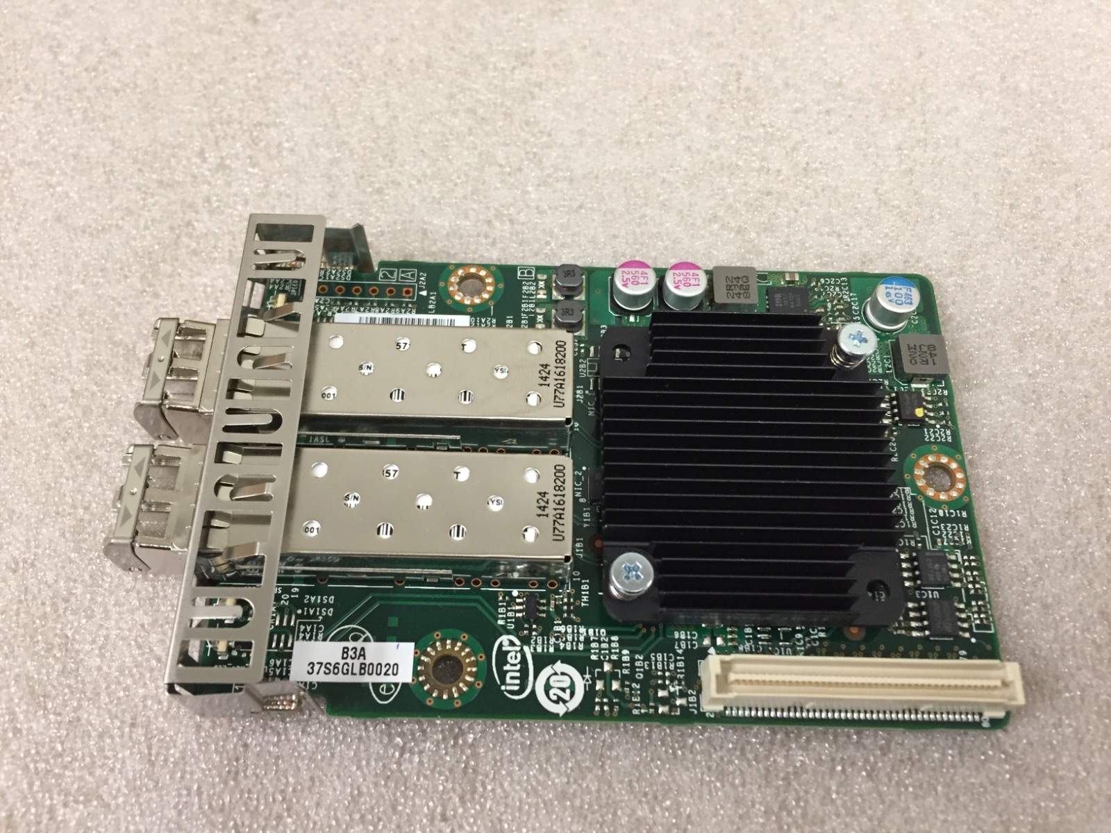 Intel Dual-Port SFP 10Gb I/O Module PBA G23589-251 DAS6GPC16B0 w/ 2 SFPs