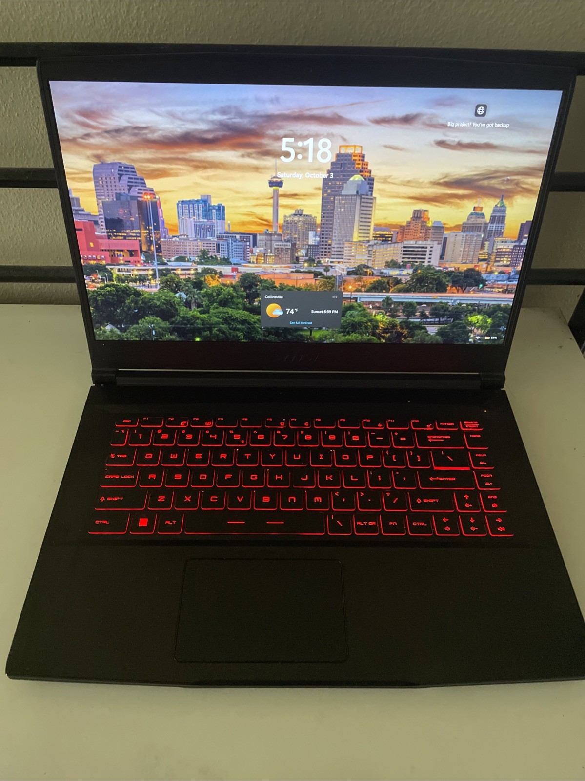 MSI GF63 Thin 11SC-693 15.6" 256GB SSD, Intel Core i5 11th Gen., 8GB Windows 11