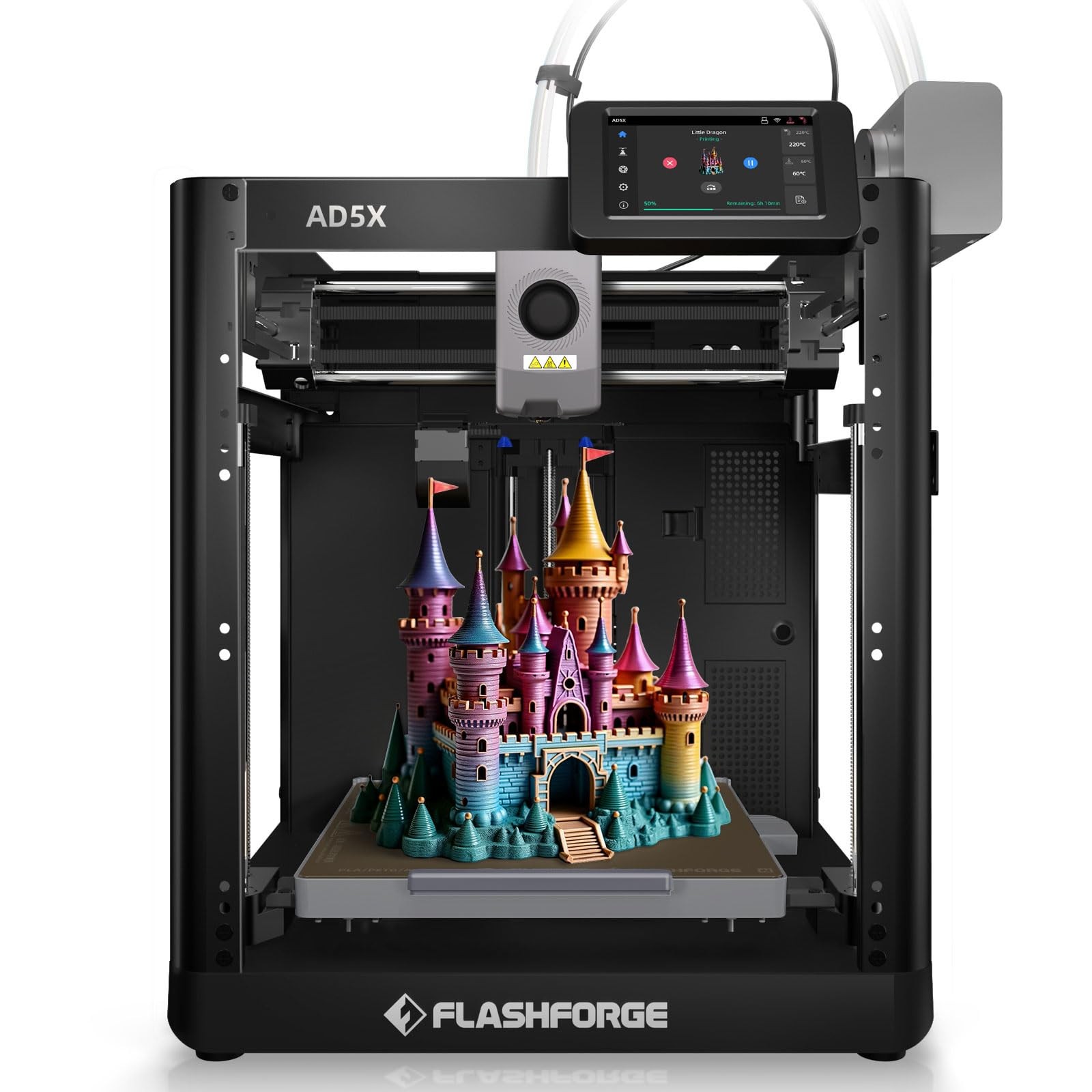 FLASHFORGE AD5X Multi-Color & Material 3D Printer with IFS, 220x220x220mm
