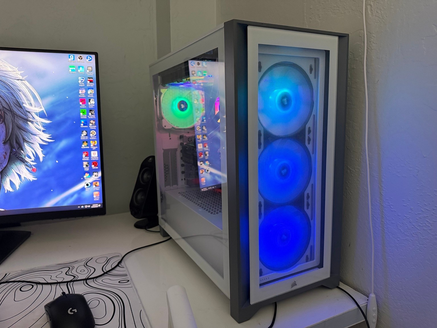Gaming PC MSI Corsair Water cool Ryzen 5 5600X RTX 3070 16GB 2TB Windows 11 RGB