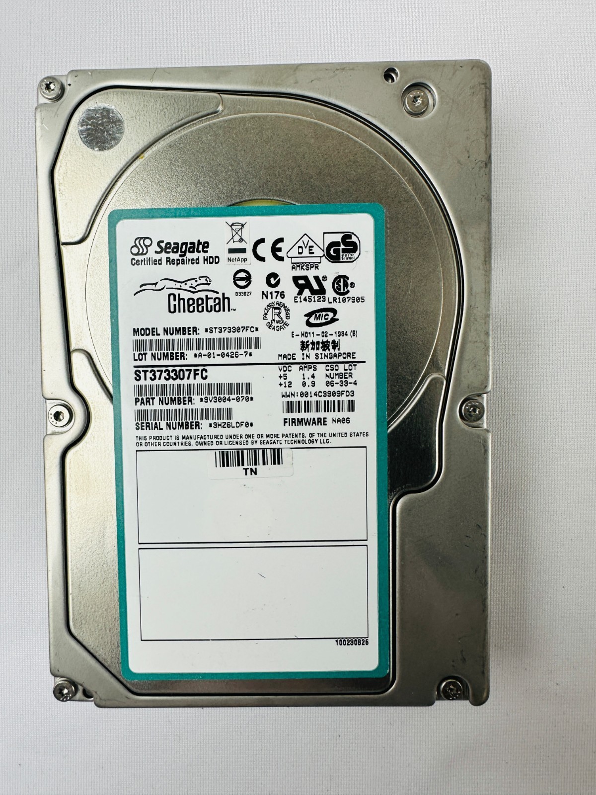 Seagate 9V3004-070 ST373307FC Hard Disk Drive