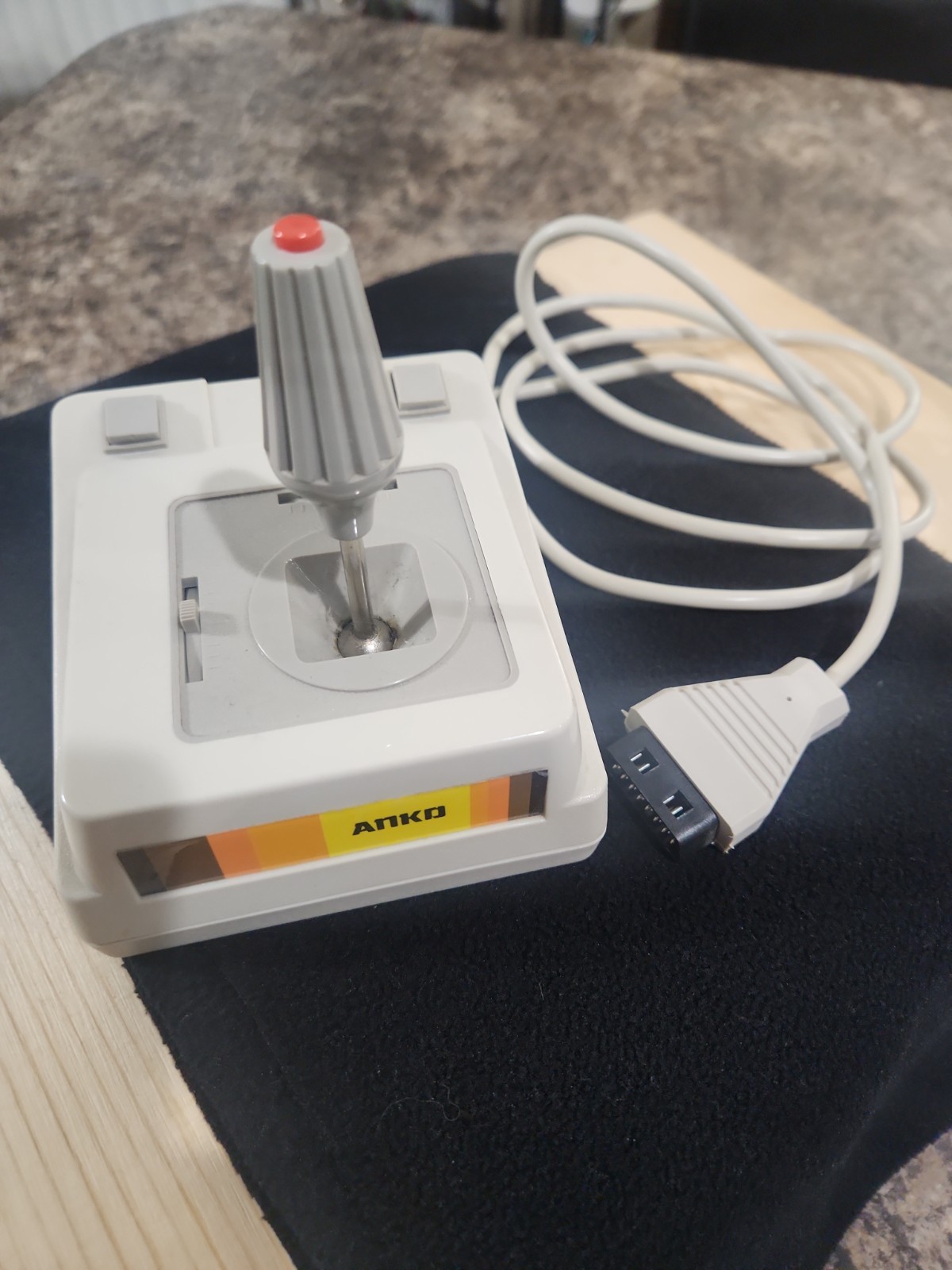 Vintage 1987 Anko Rapid Fire Joystick IBM PC DB-15 Gameport Controller