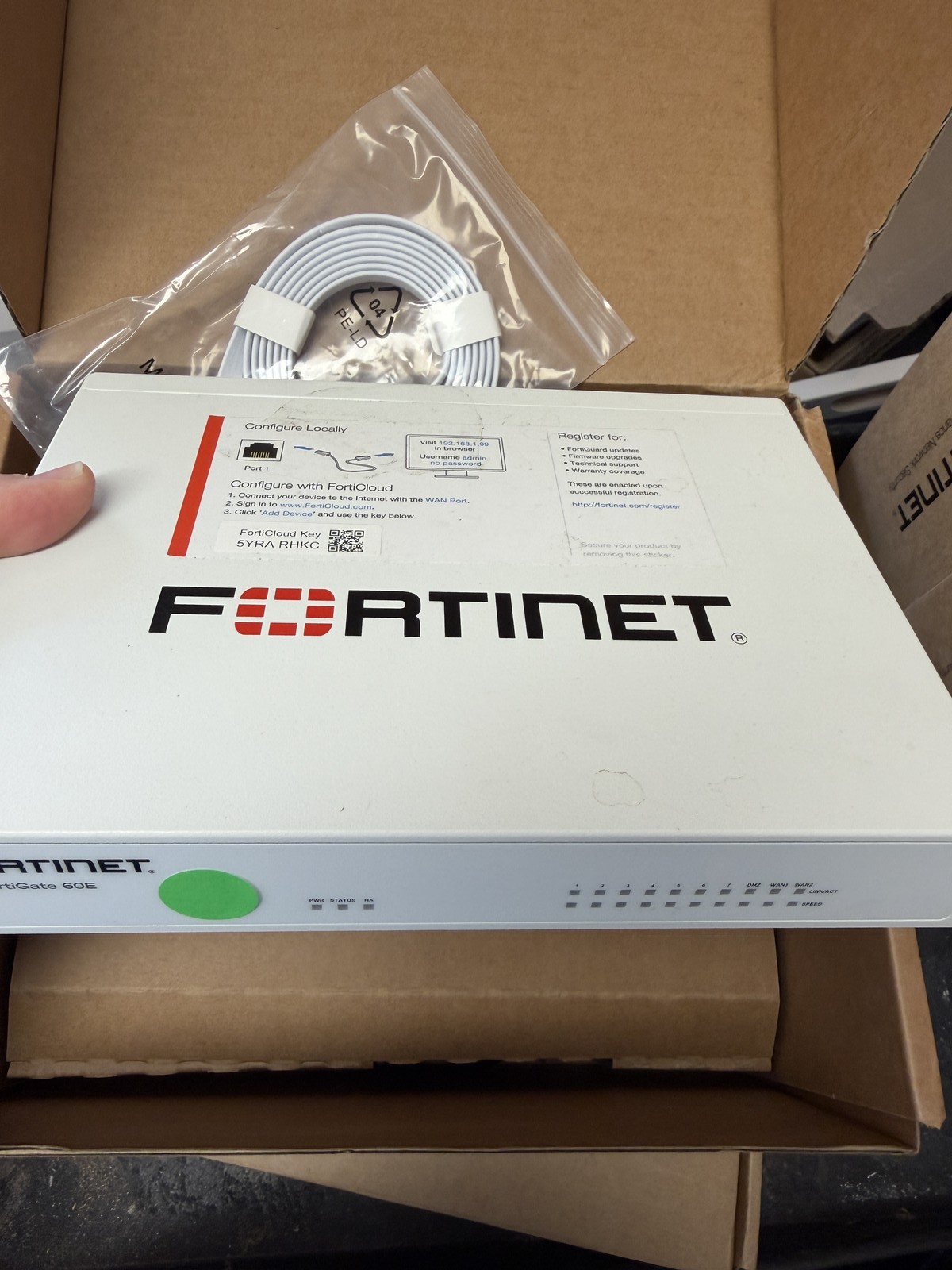 Fortinet FortiGate 60E Network Security Firewall Appliance Pre-Owned