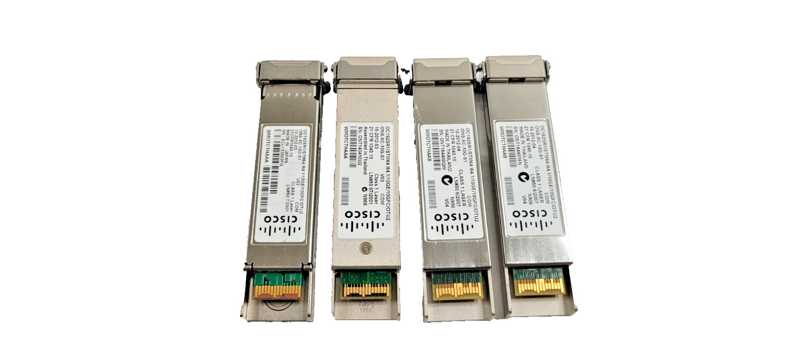 QTY. 4 Cisco ONS-XC-10G-S1 10GE LR XFP Transceiver 10-2012-03/04 OC192SR1/STM64
