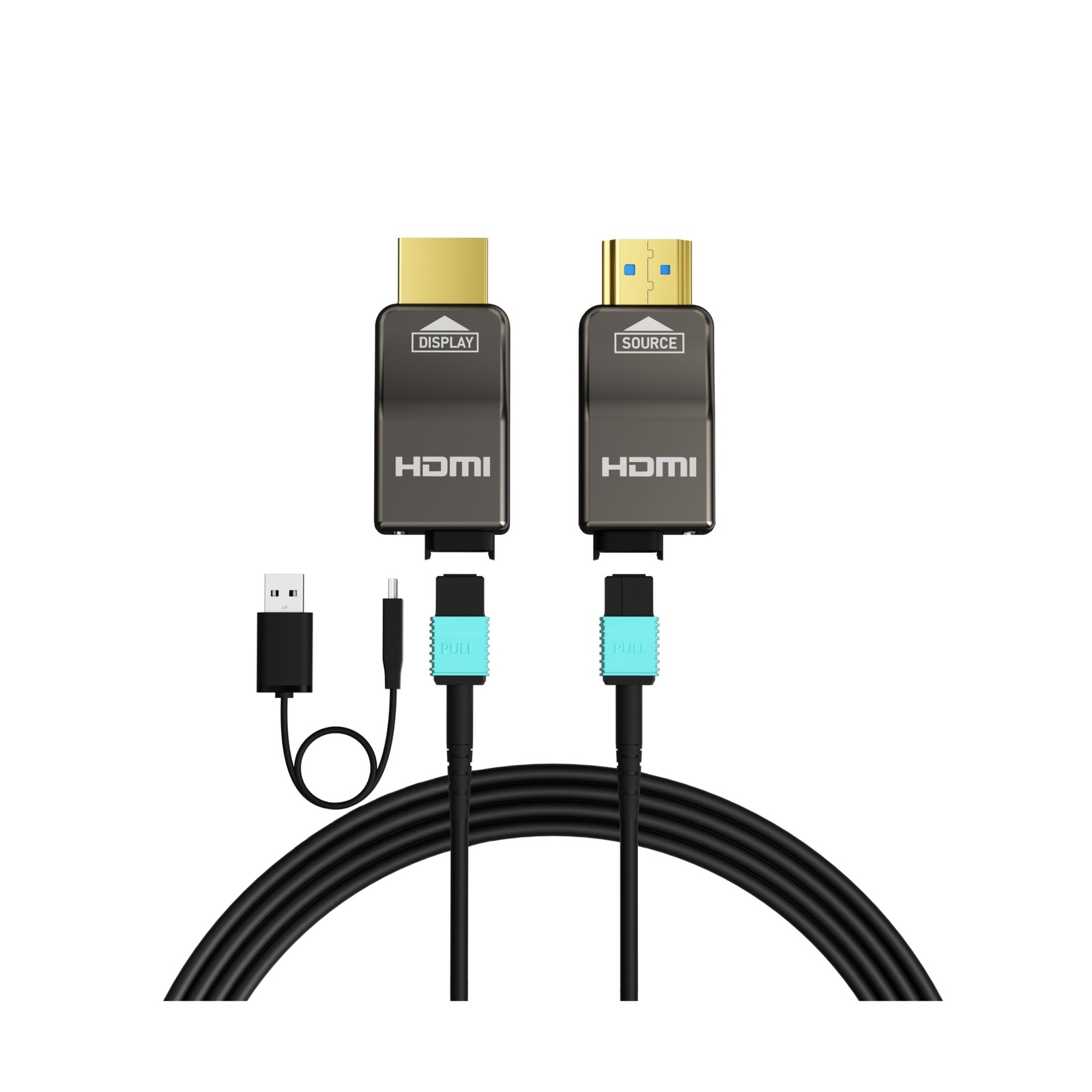 RUIPRO 8K Detachable Full Fiber Optic Armored HDMI 2.1 Cable 33FT, Ultra High...