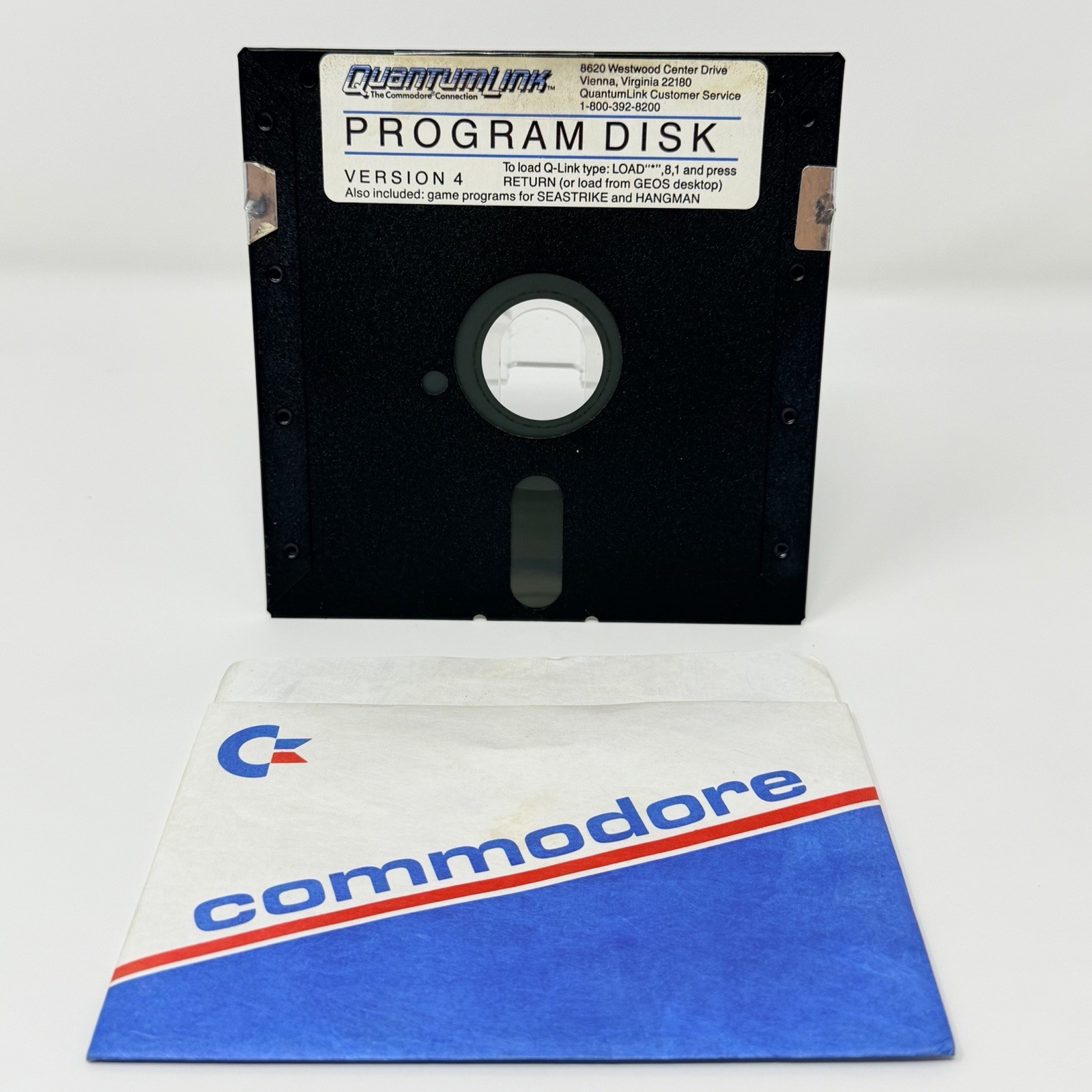 QuantumLink Program Disk Version 4 Commodore 64 C64 Floppy Disk Only Tested