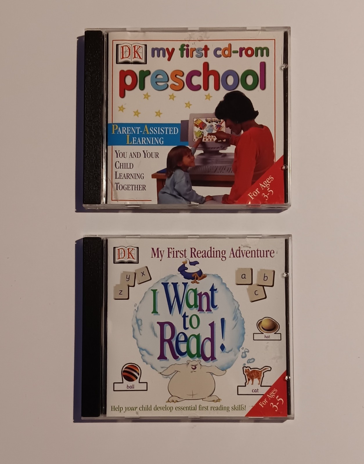 DK My First CD-ROM Preschool & My First Reading Adventure I Want to Read PC MAC