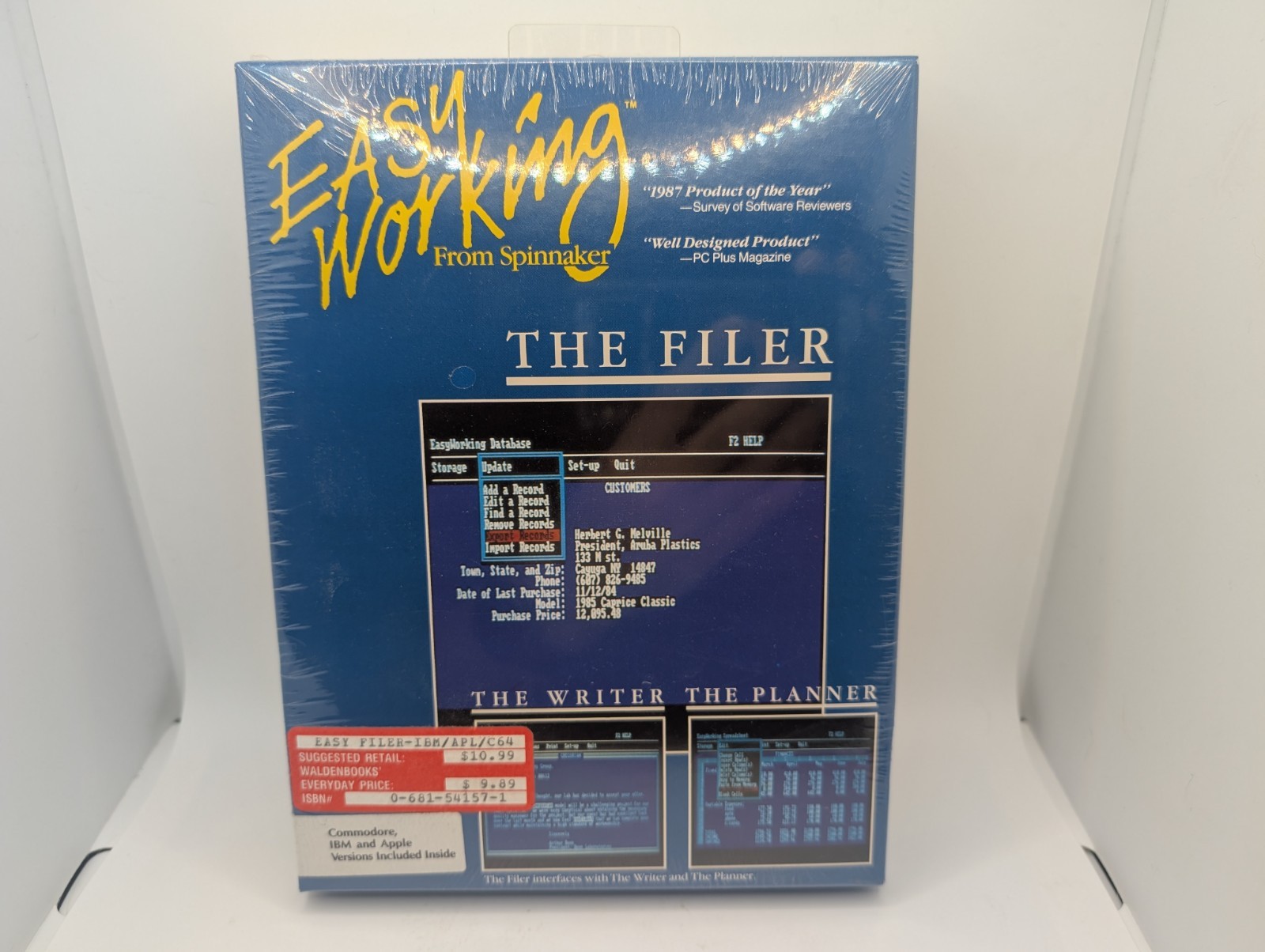 The Filer by Spinnaker for IBM PC, Apple II, C64/128 NEW SEALED