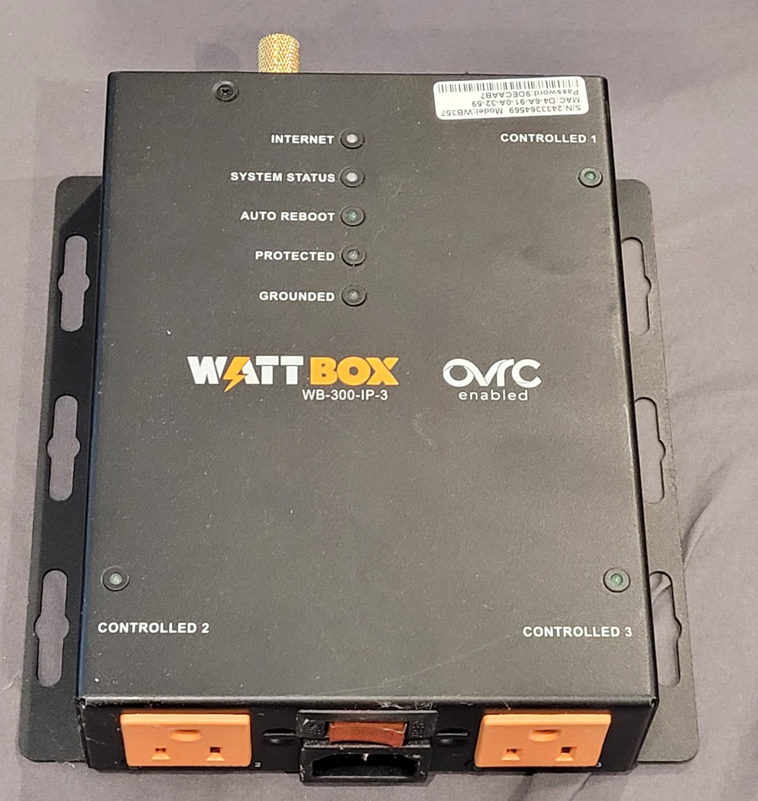 WattBox WB-300-IP-3 IP Power Conditioner 