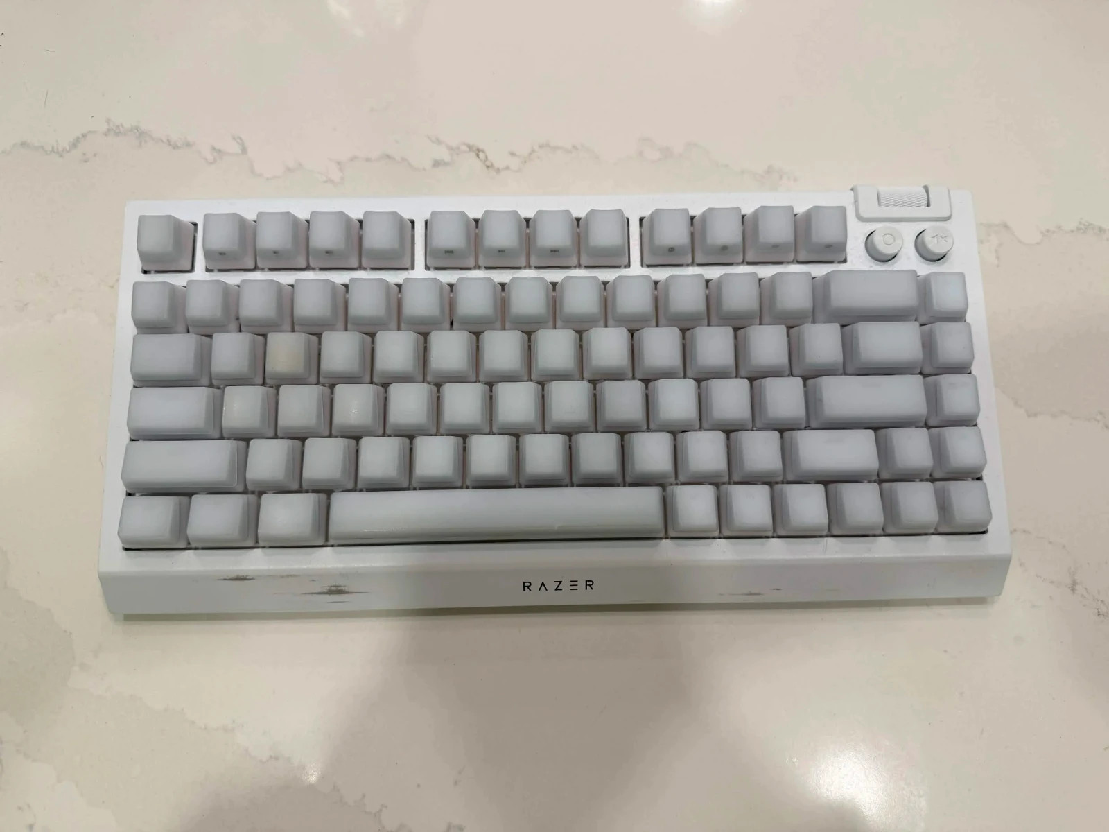 Razer BlackWidow V4 75% Mechanical Gaming Keyboard - White