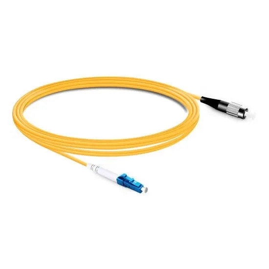 [2pcs] 1M LC UPC-FC UPC Simplex OS2 9/125 Patch Cord LSZH FTTH Fiber Cable