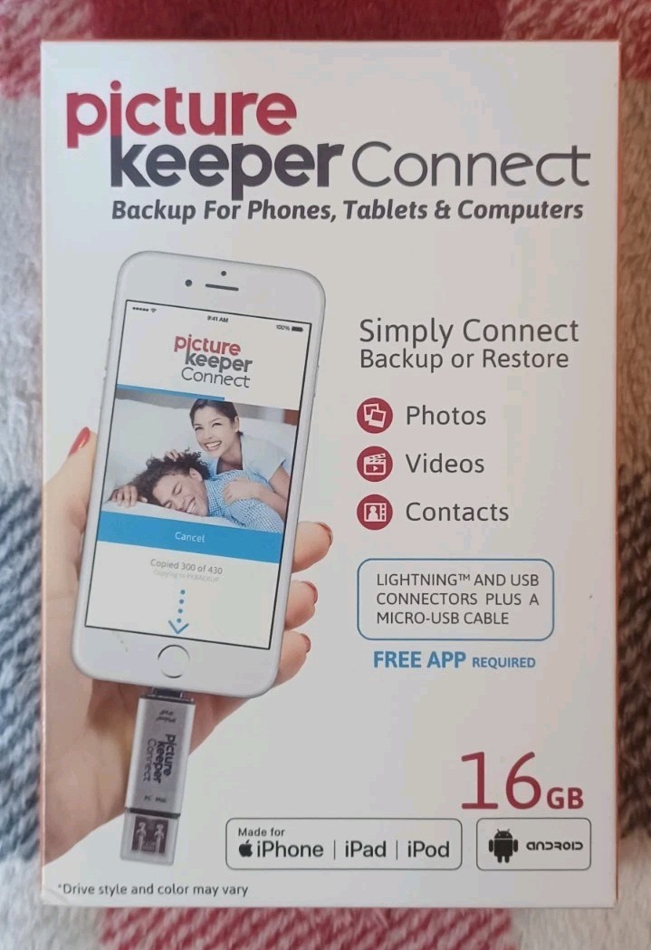 NEW PICTURE KEEPER CONNECT 16 GB BACKUP iPod iPhone iPad Lightning & USB