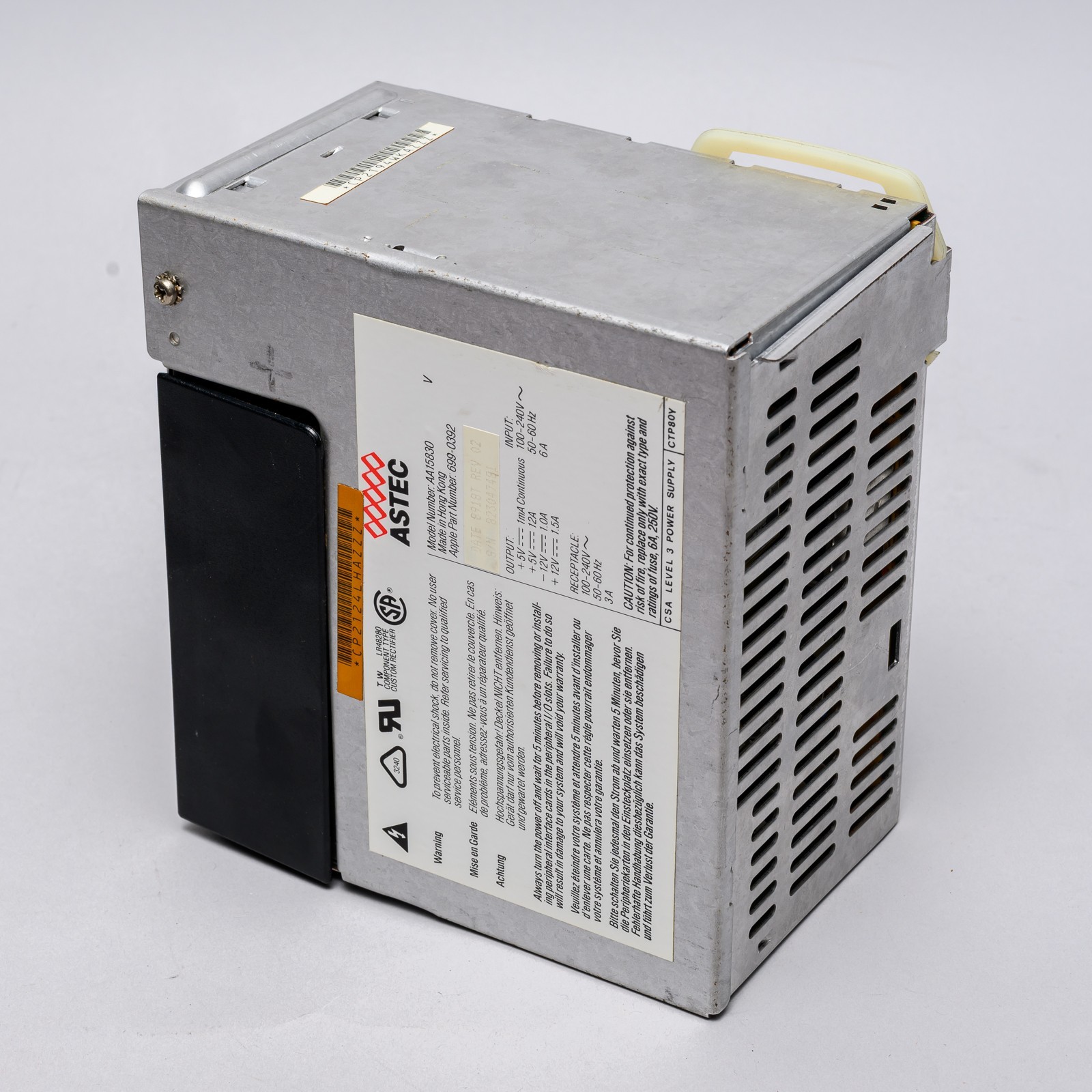 Vintage Apple Macintosh IIcx  IIci  Power Supply 699-0392 PSU FOR PARTS / REPAIR