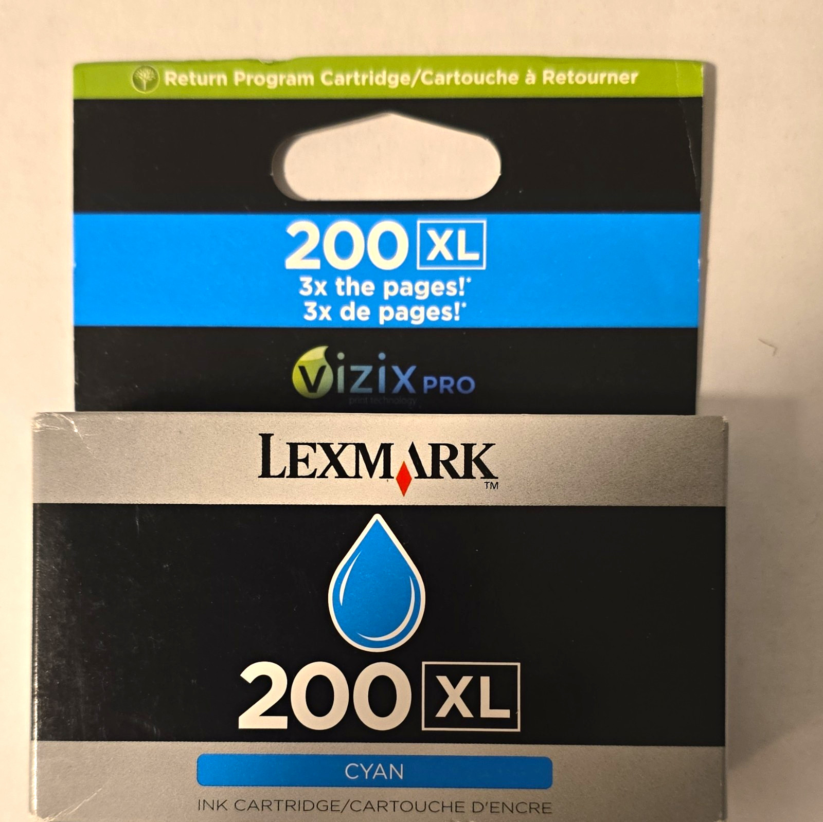 Lexmark 200XL Genuine Original Inkjet Ink Cartridge Cyan Return Program 14L0175
