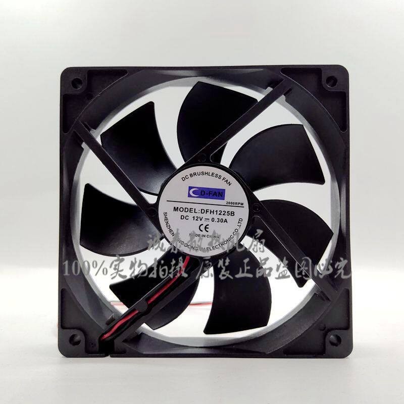 1PCS D-FAN DFH1225B 8025 DC12V 0.30A Ultra-Quiet Fan