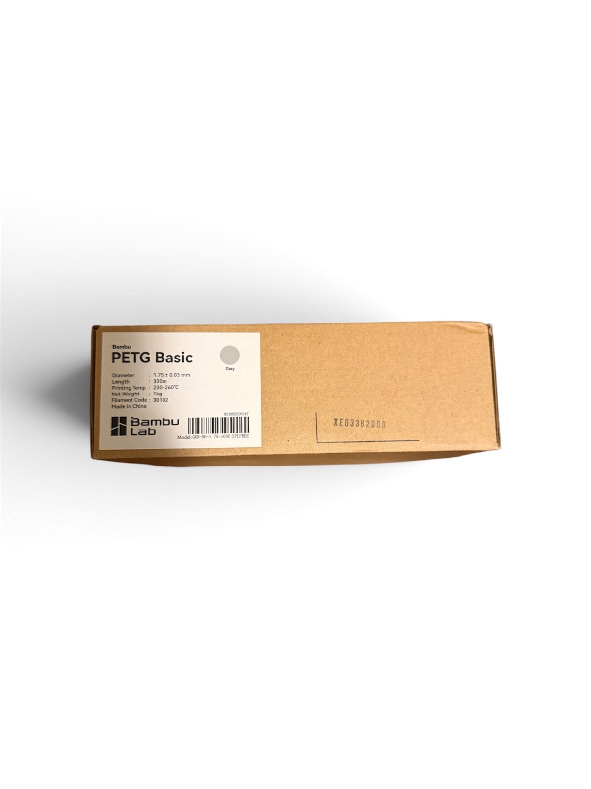 Bambu Lab PETG Basic Gray 1.75mm 1kg Refill Filament - NEW SEALED