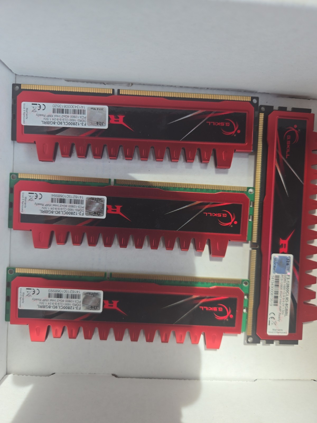 G.Skill Ripjaws F3-12800CL9D-8GBRL Ram DDR3 Lot Of 4 (16gbr)