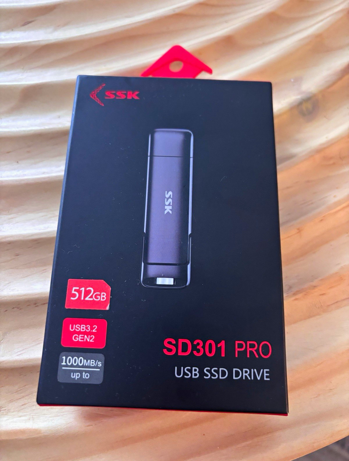 SSK SD301 PRO 512GB USB 3.2 Gen 2 USB SSD Drive USB-A/USB-C 1000MB/s Black