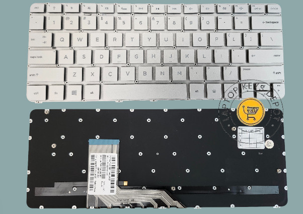 New HP Spectre X360 13-4000 13-4100 13-4200 13t-4000 US Silver Keyboard Backlit