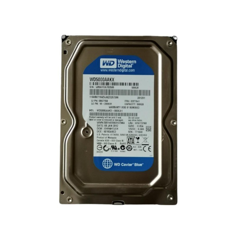 WD5000AAKX Western Digital 500GB 7200RPM 16MB SATA 3.5" PC HDD Hard Disk Drive