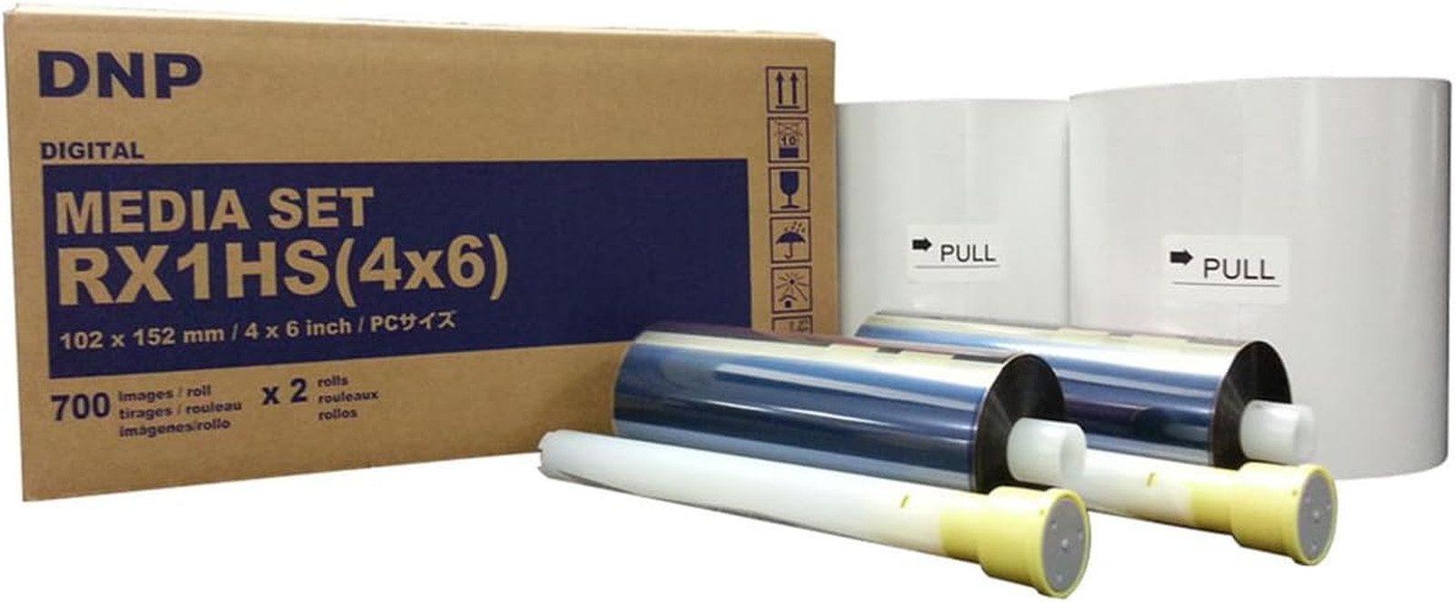 4X6" Print Media for DS-RX1HS Dye Sub Printer, 700 Prints Each Roll, 2 Rolls per
