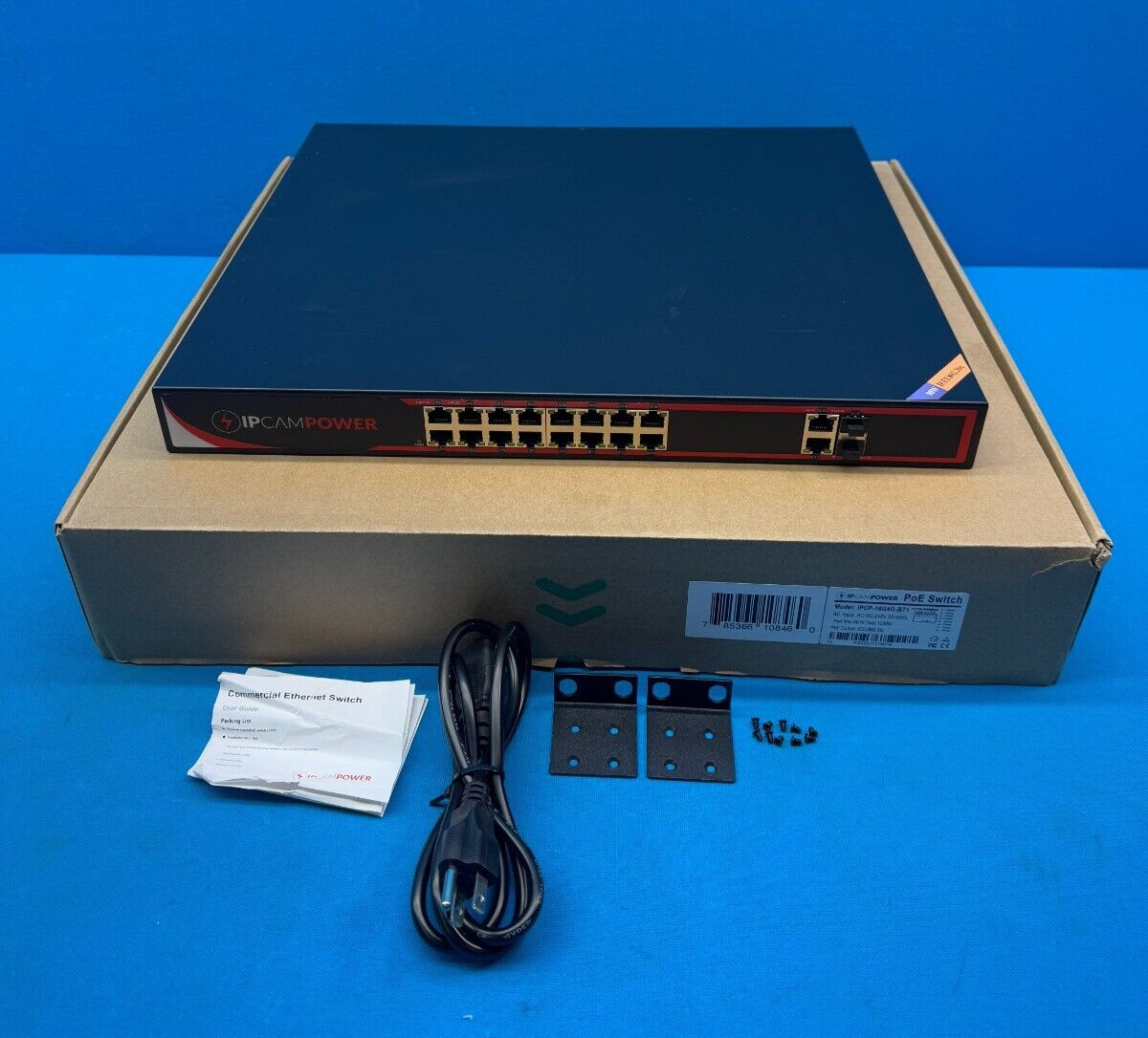 IPCAMPOWER IPCP-16G4G-BT1 16-Port Extreme Power Gigabit POE Switch