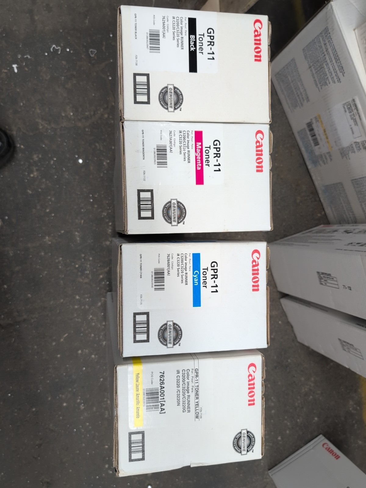 Set of Canon GPR-11 Toner Black/Cyan/Magenta/Yellow C3200/C3220