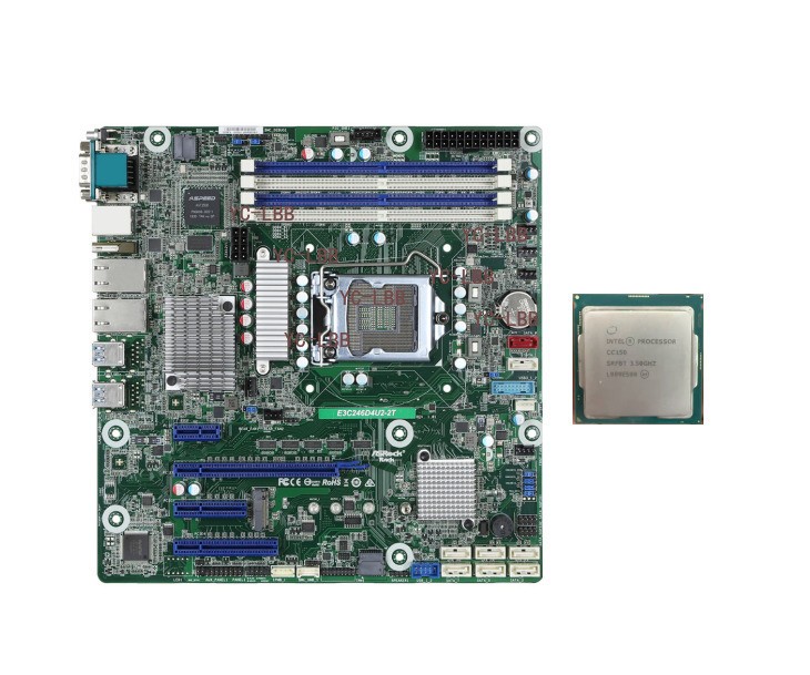 ASRock Rack E3C246D4U2-2T Motherboard LGA1151 With Intel CC150 3.5GHz 8Cores CPU