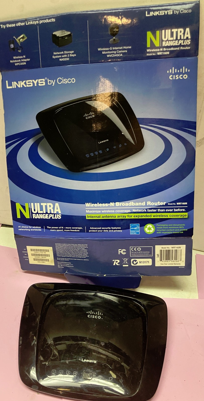 Linksys WRT160N-V2 Wireless-N Broadband Router  