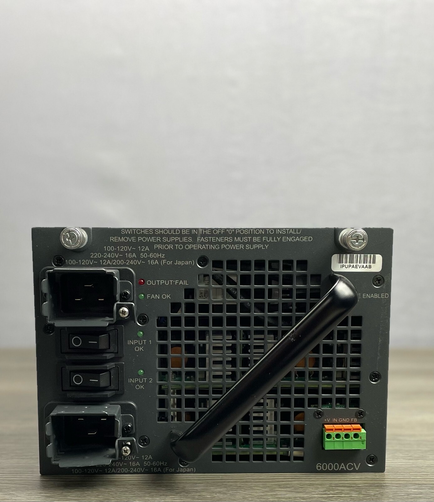 Cisco PWR-C45-6000ACV AA25350 PoE AC Power Supply for 4500 - Same Day Shipping