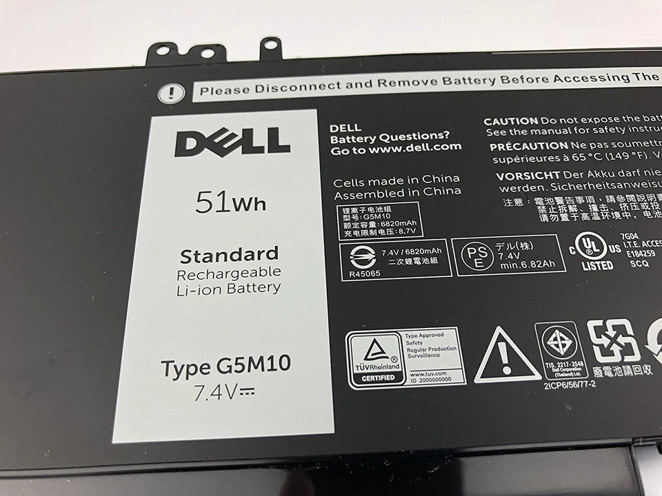 NEW Genuine G5M10 Battery for Dell Latitude 14 15 E5450 WYJC2 0WYJC2 8V5GX R9XM9