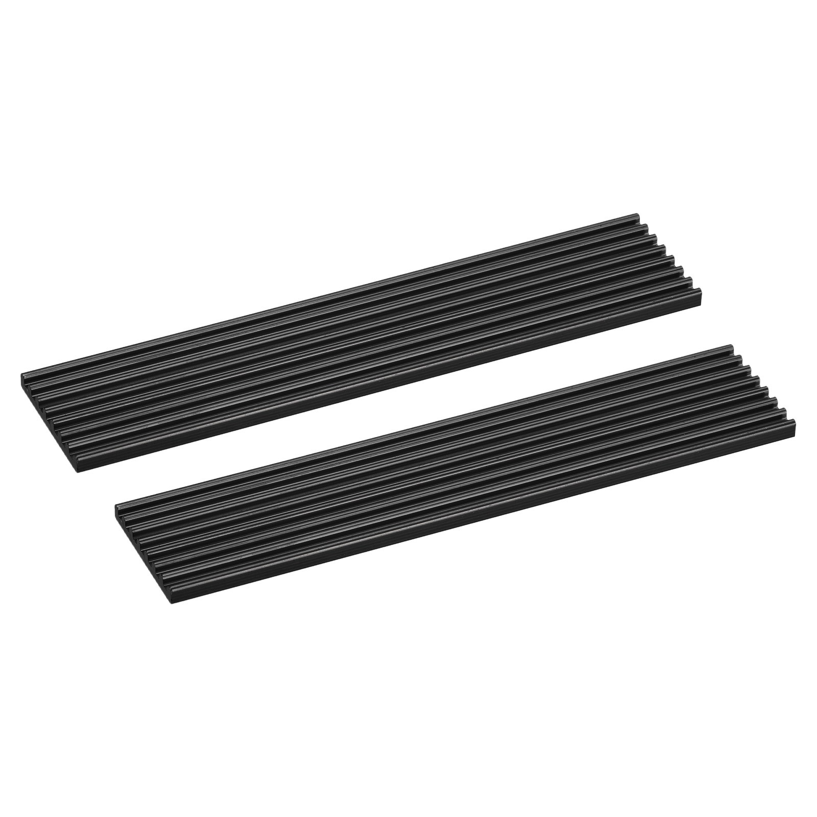 2 Pack M.2 22110 Nvme SSD Heatsink Alloy Aluminum Cooling Sink 100x22x3mm, Black