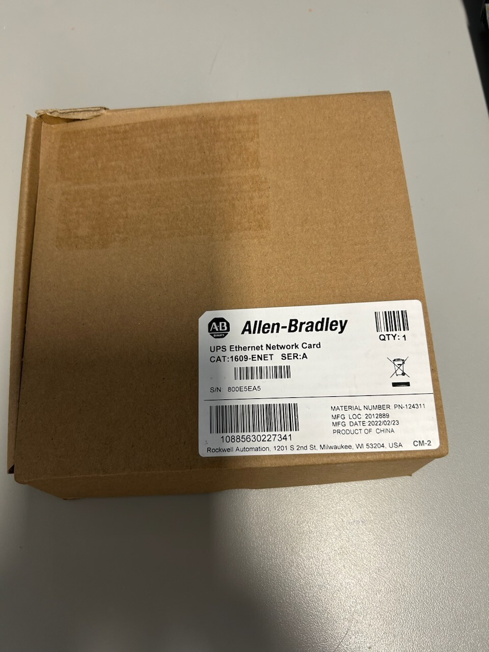 Allen Bradley UPS Ethernet Network Card - 1609-ENET